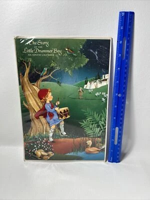 VTG Hallmark Christmas Advent Calendar Little Drummer Boy 7.25"x10.5" - Image 1 of 4