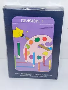 VTG TEXAS INSTRUMENTS TI-99/4A SCOTT FORESMAN - DIVISION 1 -SEALED - Picture 1 of 6