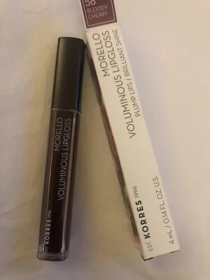 Korres Morello Voluminous Lip Gloss Shade 58 Bloody Cherry 4ml NIB - Image 1 of 4