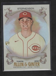 TYLER STEPHENSON 2021 ALLEN & GINTER HOT BOX FOIL ROOKIE PARALLEL CINCINNATI RED - Picture 1 of 1