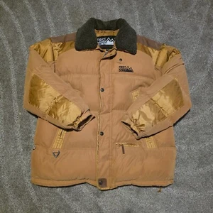 Vintage First Down Jacket Puffer Coat Size XL Sherpa Collar - Picture 1 of 18