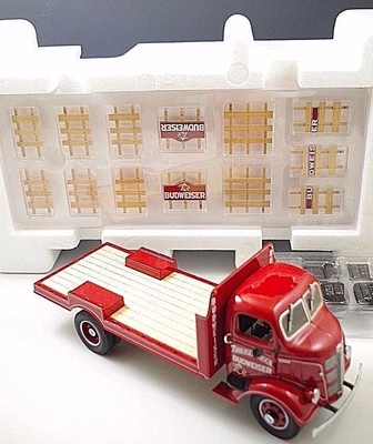 DANBURY MINT 1938 GMC STAKE BUDWEISER DELIVERY TRUCK DIECAST 1:24 SCALE MIB - Image 1 of 4