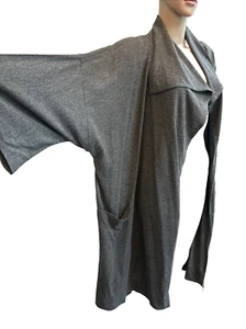 UNBRANDED Wool Jersey Kimono Layering Cardigan Generous 16/18/20 Shirin Guild? - Picture 1 of 10