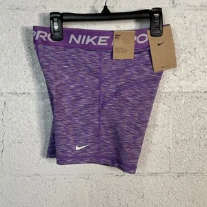 Nike Women's Pro 3" High rise Training Shorts - Black Raspberry S - Picture 1 of 6