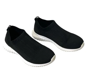 Tiosebon Womens Sneakers Slip On Mesh Lightweight Athletic BlackSize 35 US 5 - Picture 1 of 5