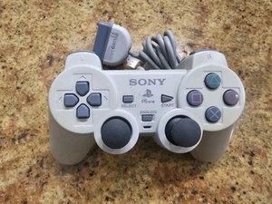 Sony PSOne PS1 SCPH-110 Controller Weiß GETESTET Funktioniert Lesen - Bild 1 von 6