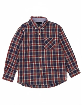 TOMMY HILFIGER Boys Shirt 5-6 Years Multicoloured Plaid Cotton DM30 - Image 1 of 4
