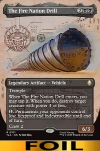 1x - The Fire Nation Drill - FOIL BORDERLESS - Avatar: The Last Airbender MTG - Picture 1 of 1