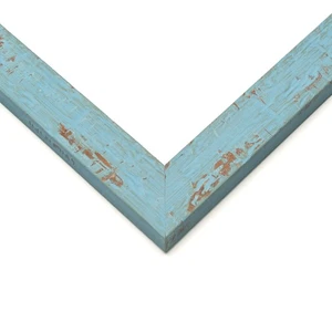 Cornice 15x30 Cornice Blu Legno Massello Larghezza 1,125 Pollici | Cornice Interno De - Foto 1 di 5