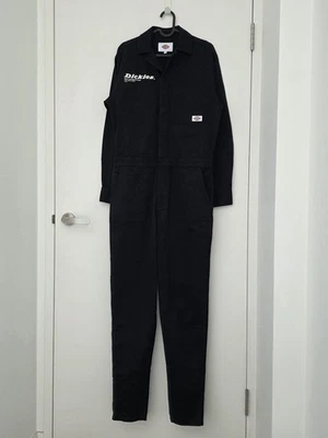 Mono Dickies Para Hombre Negro Talla Pequeña Estampado Logo BoilerSuit Algodón Foto 1 de 4
