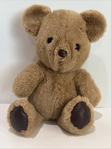 Vintage 1981 Gund 12" Bearspot Plush Tan Brown Bear Vinyl Paws READ FLAW ON NOSE - Picture 1 of 14