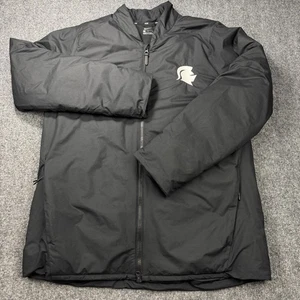Nike Piumino Giacca Uomo Medium Nero Logo Spartano Full Zip Tampone Isolato - Foto 1 di 24