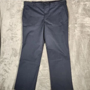 Pantalones chinos diarios SAVANE azul marino para hombre talla 40X32 calce recto - Imagen 1 de 12