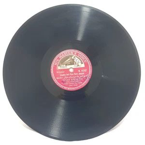 Talat Mahmood 78 Rpm 10" Record Music Hindi Song N16767 Bollywood India - Imagen 1 de 4