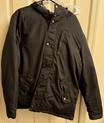 Old Navy Mens Black Full Zip Insulated Hooded Puffer Jacket XL - Image 1 of 4