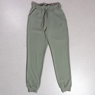 Pantalones de chándal Lululemon elásticos de tiro alto con cordón verde oliva talla 4 (W5DQDS) Foto 1 de 4