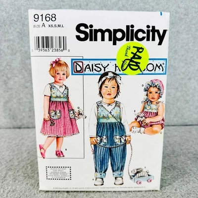 Simplicity 9168 Jumpsuit Jumper Romper Bonnet Plush Animals Babies XS L Pattern - Image 1 of 4