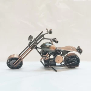 Handarbeit Schrott Metall Kunst Schmutz Fahrrad Motorrad Skulptur Motorrad Modell Handwerk - Bild 1 von 24