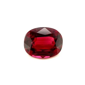 NATURAL 3.02ct Deep Purple Red Rhodolite Garnet Oval 9.2x7.4mm Loose Gemstone - Picture 1 of 3