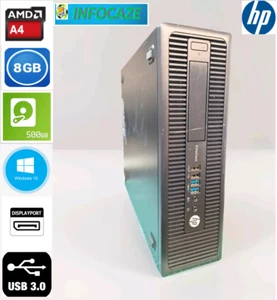 HP ELITEDESK 705 G1 SFF /AMD A4 PRO-7300B /8GB DDR3/500GB/USB 3.0 WINDOWS 10 PRO - Imagen 1 de 20