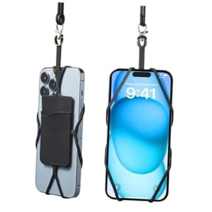 2 Packs Cell Phone Lanyard Crossbody Adjustable Neck Phone Holder with Card - Zdjęcie 1 z 8