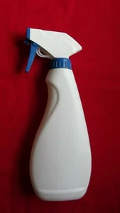 10 Sprühflaschen Sprühkopf Flasche 375ml leer weiß HD-PE Handsprüher - Bild 1 von 4