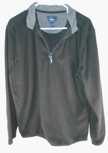 gh g.h. Bass Pullover 1/4-REISSVERSCHLUSS SWEATSHIRT schwarz Langarm Herren L Large gebraucht, in einwandfreiem Zustand - Bild 1 von 3