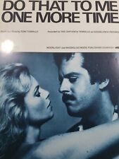 1979 Do That To Me One More Time Recorded By The Captain & Tennessee Sheet Music