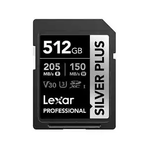Lexar Professional SILVER PLUS 512GB SDXC™ UHS-I Card - Picture 1 of 3