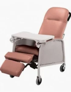 LUMEX 574/577 Upholstered Replacement Footrest Rosewood Recliner Geri Chair - Picture 1 of 8
