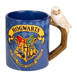 HARRY POTTER HOGWARTS HEDWIG HANDLE COFFEE MUG - Picture 1 of 1