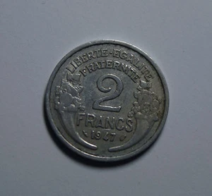 2 Francs Frankreich France Münze Francaise 1947 Coin TOP! - Picture 1 of 2