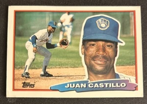 1988 Topps Big Juan Castillo Baseball Card #117 Brewers 2B-SS FR O/C - Picture 1 of 2