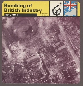 Bombardamento dell'industria britannica Edito Service Card seconda guerra mondiale economia - Foto 1 di 1