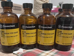 Flavors: Tequila, Vodka, Bourbon, Rum 5 Oz. No Alcohol. Professional Flavoring - Picture 1 of 6