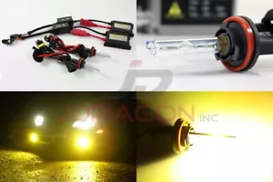 H8 3000K Jdm Amarillo 35W Delgado Dc Ballast Conversión Kit Xenon Bombilla Fog - Imagen 1 de 6