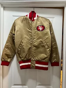 Rare Vintage Wilson 1980’s SF 49er gold size 28/Small bomber jacket $150 - Picture 1 of 7