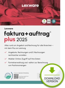 Lexware Faktura+Auftrag Plus 2025, ABO-Version, Software-Download - Bild 1 von 1