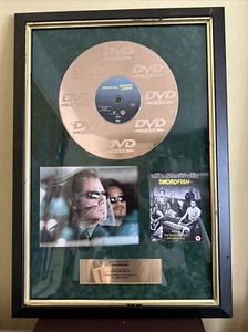 John Travolta DVD gold disc Swordfish 24 carat gold Signed - Picture 1 of 9