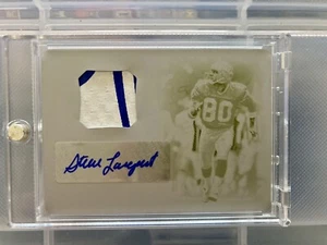 2018 Panini Steve Largent Printing Plate #1/1 2-CLR JSY Patch Auto 🔥 Logo MS-SL - Picture 1 of 4