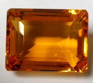 AAA+ Grande 117,00 CT Brillante Citrino Corte Esmeralda Piedras Preciosas Sueltas Regalo para Mujer/Ella - Imagen 1 de 7