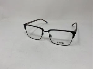 IZOD IZ 2081 BLACK LAMINATE TORTOISE 55/17/145 FLEX HINGE EYEGLASSES Y602 - Picture 1 of 9