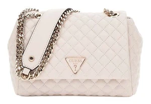 GUESS Eco Rianee Convertible Xbody Flap Bag Schultertasche Umhängetasche Stone - Bild 1 von 3