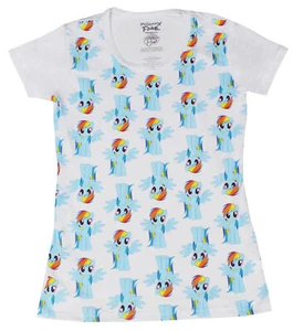 My Little Pony: Friendship is Magic Rainbow Dash All-Over Juniors Shirt - Picture 1 of 2