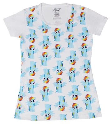 My Little Pony: Friendship is Magic Rainbow Dash All-Over Juniors Shirt - Image 1 of 2