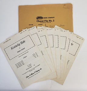 9 Partituras Coro Coral Vintage 1924 Kentucky Babe Adam Geibel TTBB Piano - Imagen 1 de 4