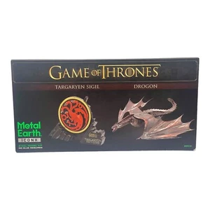 Game of Thrones Metal Earth Gift Sets Targaryen Drogon Iron Throne Red Keep NEW - Picture 1 of 2