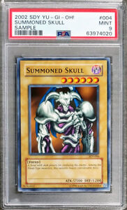 2002 SDY YU-GI-OH! Summond Skull #004 Sample Trading Card Grade 9! PSA Slabbed