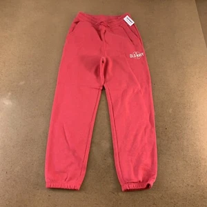 Old Navy Gender Neutral Youth Size Large 10-12 Pink Logo-Graphic Sweatpants NWT - Picture 1 of 6
