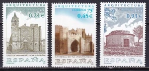 ESPAÑA - 2001 - Arquitectura - Edifil 3797/3799 - Arte Hispano - MNH - Imagen 1 de 1